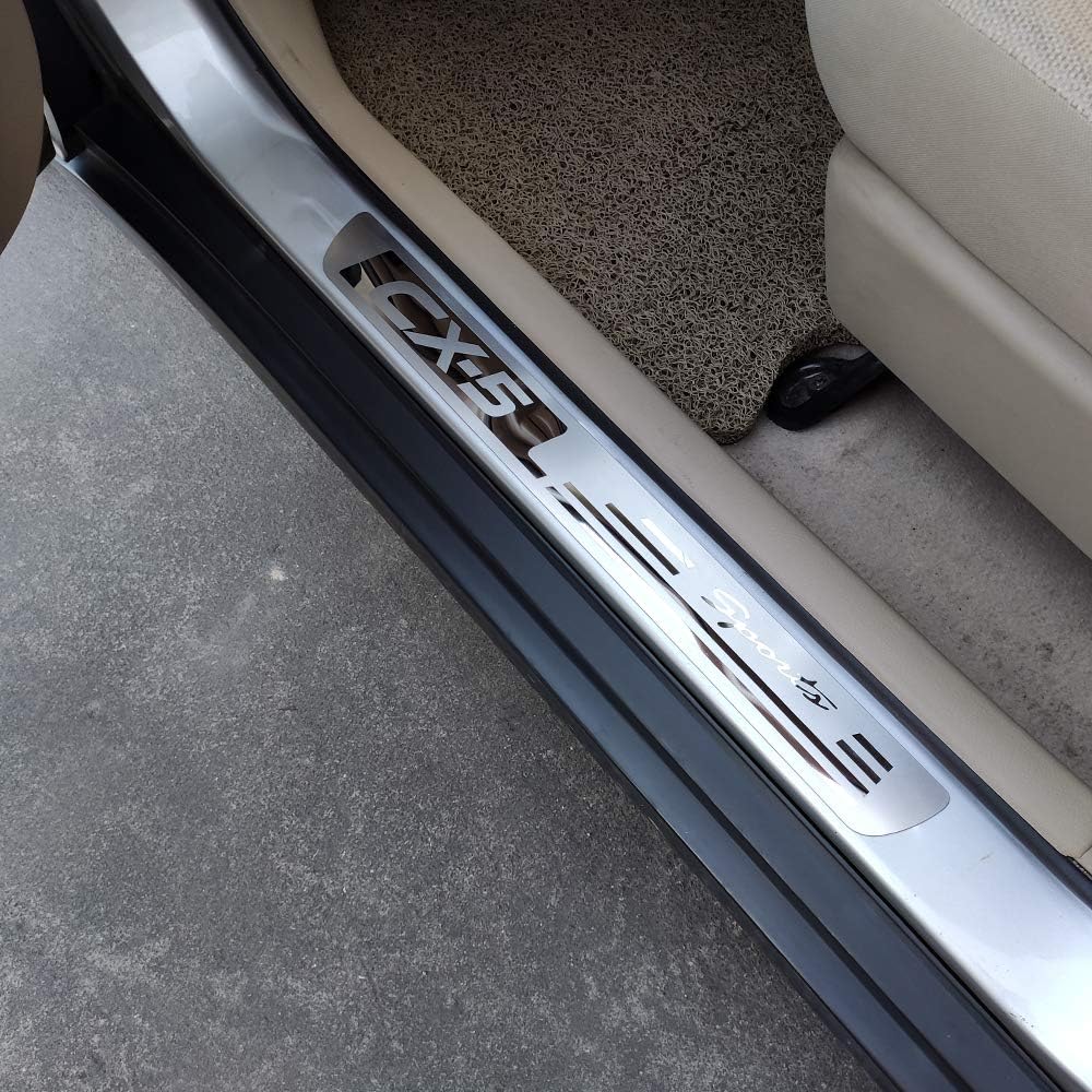 ZAYYL Car Welcome Pedal,For Mazda Cx-5 Cx 5 Cx5 r 2013 2015 2016 Door Sill Cover Scuff Plate Guard Car Accessories Sticker Protector