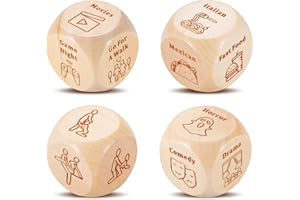 SOPHAUTEEM 4 PCS Anniversary for Him Her Date Night Gifts Couple Gifts for Boyfriend Girlfriend Food Decider One Year Anniversary Steel Gifts for Husband Wife Birthday Christmas Valentines Gifts for Women Men