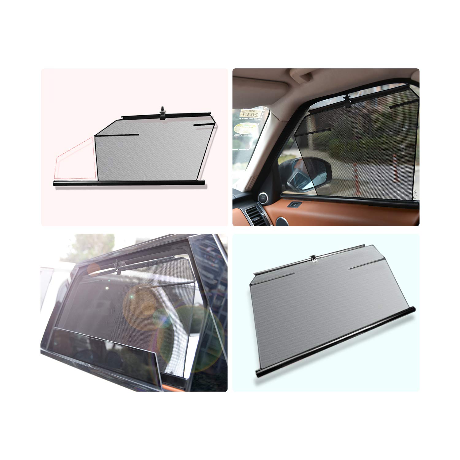 RUIYA Window Sunshade Compatible for 20172019 Cadillac XT5 Car