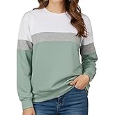 ZENUTA Sweatshirts for Women, fall Crewneck Sweatshirts Woman Fit Long Sleeve Pullover Tops Cute Soft Shirt