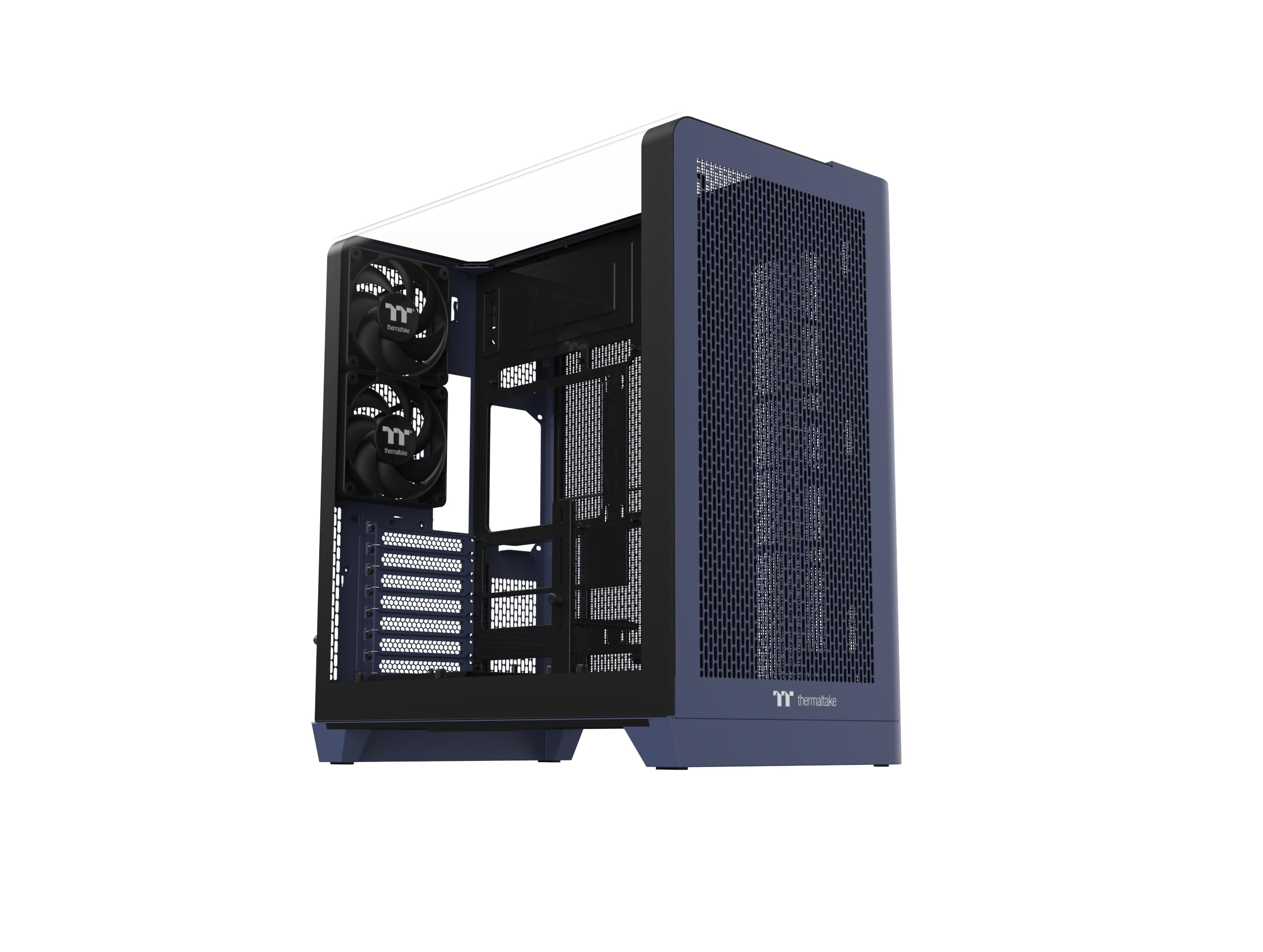 Thermaltake View 390 Air | ATX Midi-Tower | Curved Tempered Glass Showcase | Hidden-Connector Support | Airflow | leises Gaming Case | Future Dusk