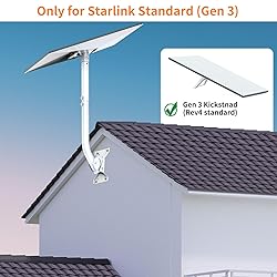 Starlink Mount Gen 3 with Pipe Adapter, Long Heavy