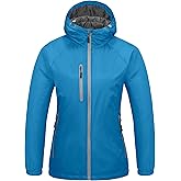 Little Donkey Andy Women's Insulated Winter Jacket Lightweight Waterproof Coat with Hood for Hiking Walking Travel