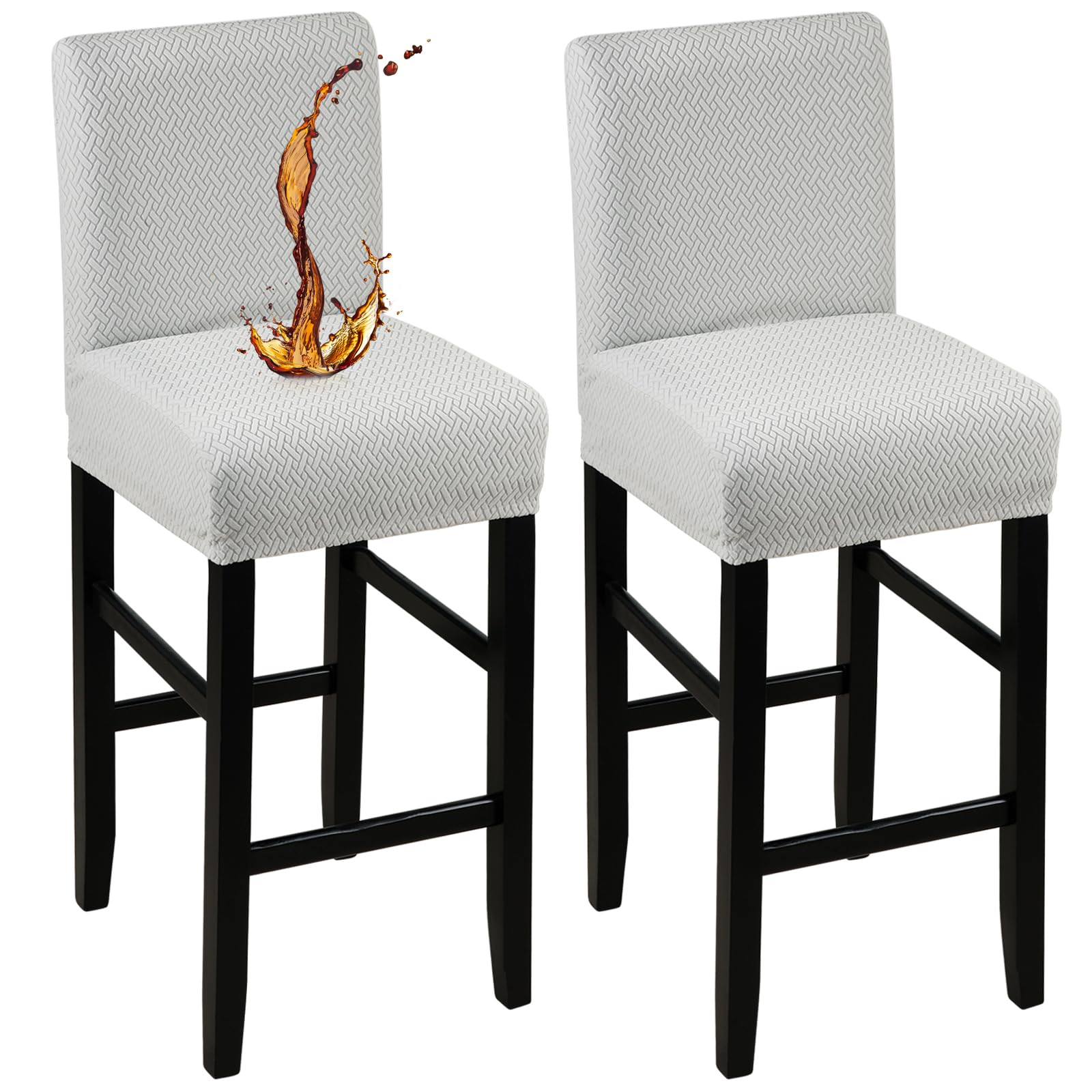 YISUN Waterproof Bar Stool Covers, Stretch Pub