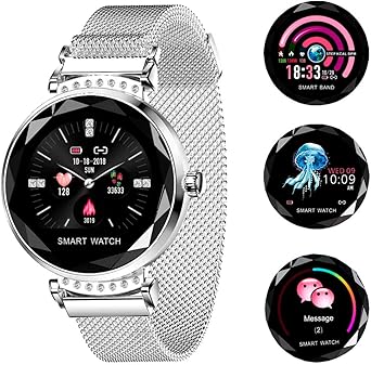 Smartwatch prata feminino Clearance