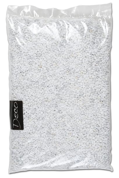 Dekogranulat /Dekosteine (2-3mm) weiss, 2 kg im Beutel