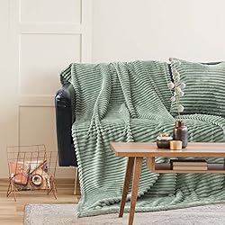Vessia Flannel Fleece Throw Blanket(50x71inch) with