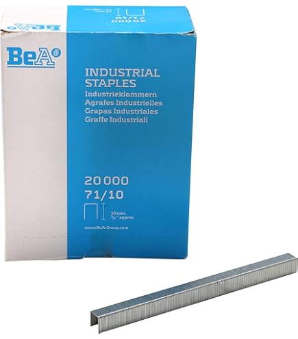 BeA 71/16-401 - Grapadora de alambre fino calibre 22 para grapas de estilo 71 o Senco C con corona de 3/8 pulgadas y longitud de pierna de 1/4 pulgadas a 5/8 pulgadas