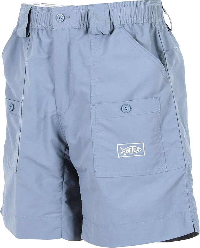 AFTCO Original Fishing Shorts Long Slate Blue 34 at Amazon Men’s