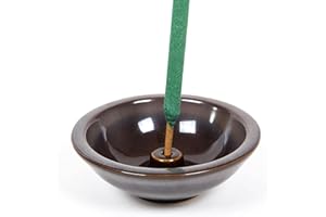MURPHY'S NATURALS Murphy’s Naturals Stoneware Incense Stick Holder, Brown, 4.5” Ash Catcher for Outdoor Use, Durable & Stylish Design for Easy Clean-Up, 1-Pack