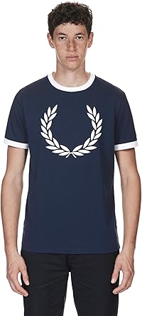 camiseta fred perry azul