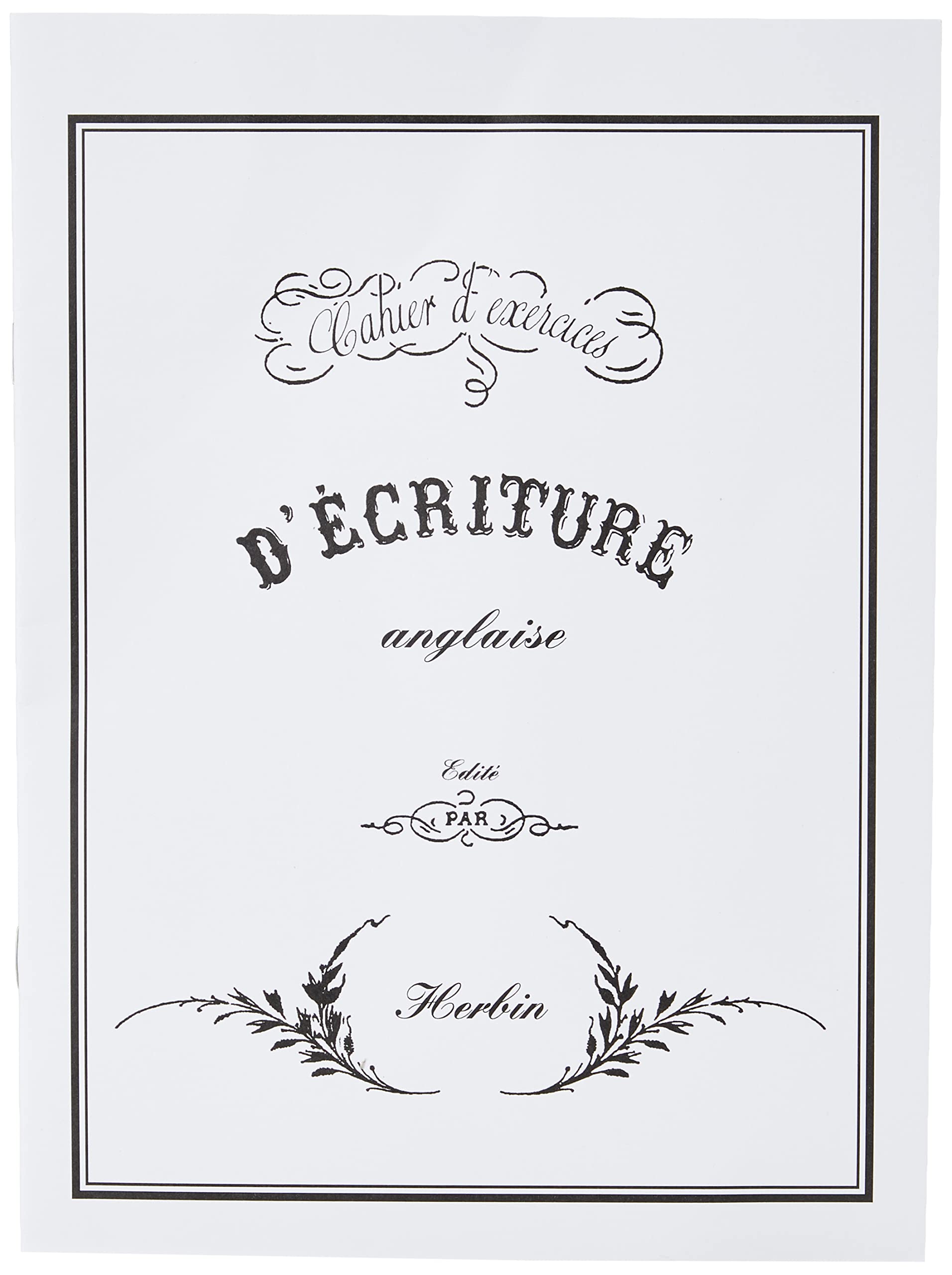 Jacques Herbin 90100T- One Calligraphy Exercise Book - 16 Pages - 16,5cm x 22,5cm - Writing Copy Book - Manufactured in France - Creative Art Accessory