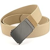 EZL Nylon Ratchet Belt for Men, 1.5" Stretch Web Tactical Belt, No Holes, Adjustable Trim for EDC and Work