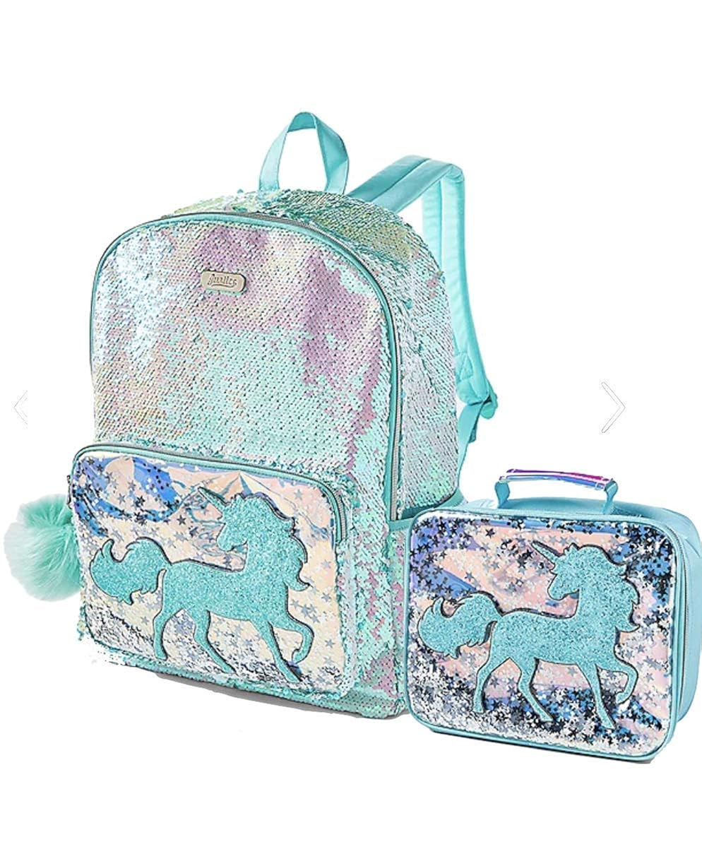 justice unicorn backpack set