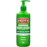 OKeeffes Hardworking Body Lotion, 12 oz Pump, Fragrance-Free Formula | Deep Hydration for Extremely Dry and Cracked Skin, Non-Greasy, Hypoallergenic, Fast-Absorbing