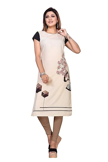 Crepe Straight Kurtis for Women's