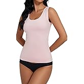 YYA Basic Tank Tops for Women, Thermal Vest Warm Tank-Top Sleeveless Camisole Lingerie, S-XL