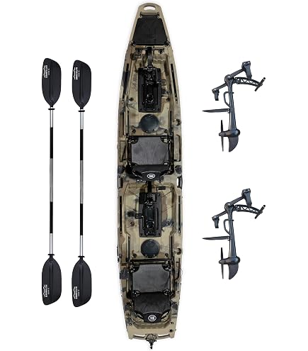 BKC Brooklyn 14.0 Pro Tandem Pedal Kayak, Propeller Drive