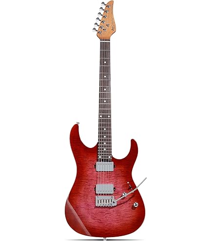 Amazon.com: Leo Jaymz Tempest 7-String Electric Guitar, Mahogany