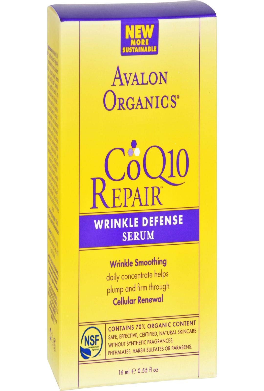 avalon organics wrinkle therapy facial serum