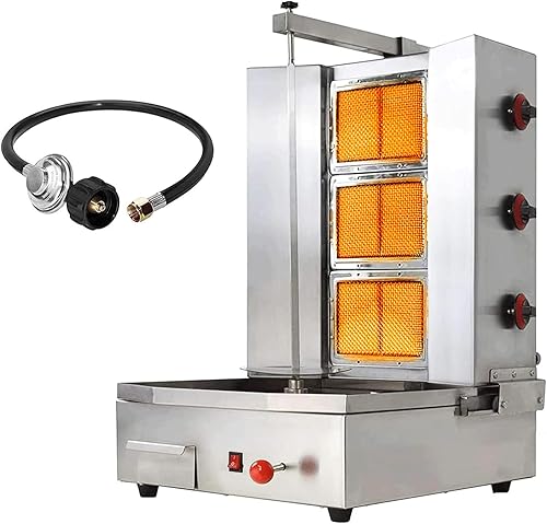Li Zhen Burners Shawarma Machine Commercial Chicken Shawarma Machine Gyro  Grill Rotating Kebab Machine for C