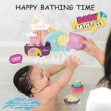 GILOBABY Bath Toys Set Waterfall Gears Bear Cactus Suction Cup 6M+ view 8