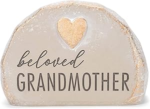 Grasslands Road Beloved Grandmother Bereavement Rock - Memory Rocks - Memorial Rocks - Memorial Rock, Resin, 4 1/2 by 6 by x 4 Inches