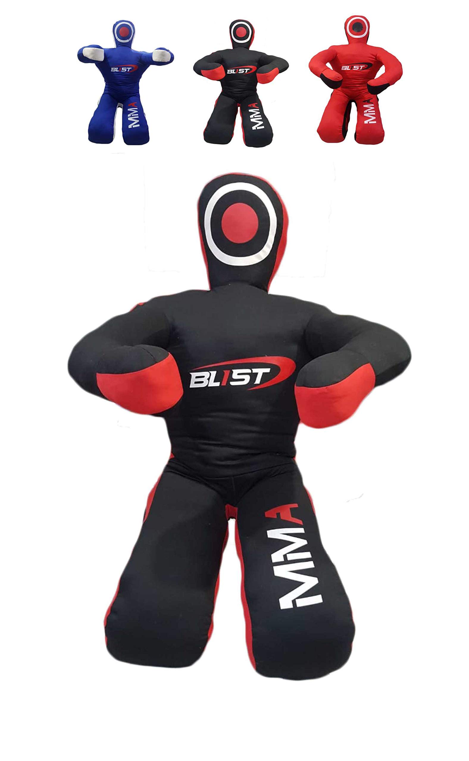 MMA Dummy for Judo, Wrestling, Martial Arts, Boxing, Karate, Unfilled Training (Black Canvas, 70" (Inches))