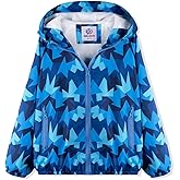 WELAKEN lightweight Jacket for Girls Kids & Toddler II Girls' Print Water-resistant Jacket