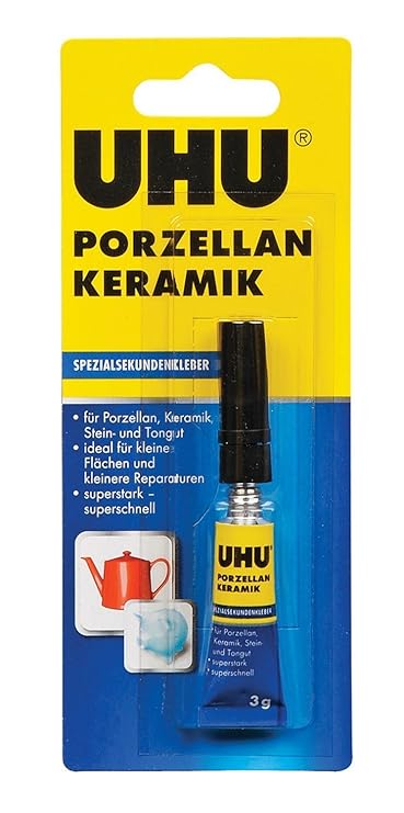UHU Spezialsekundenkleber Porzellan/Keramik 3g Tube Infokarte