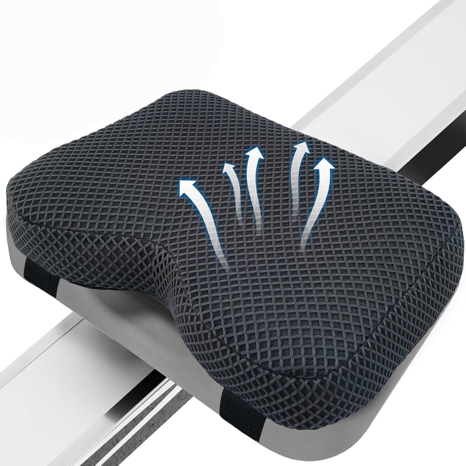 Photo 1 of REEZEIVI Rowing Machine Seat Cushion for The Concept 2 Rowing Machine,Breathable 4D Air Mesh Seat Pad, Washable and Breathable Cover and Straps, Non-Slip Design,Recumbent Stationary Bike, Watter Rower