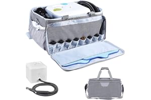 TEFGTER Steam Cleaner Storage Bag Compatible with Dupray Neat Steam Cleaner,Carrying Case with Pockets, Portable Steam Cleaner Organizer Bag with Large Space(Case Only) (Gray)