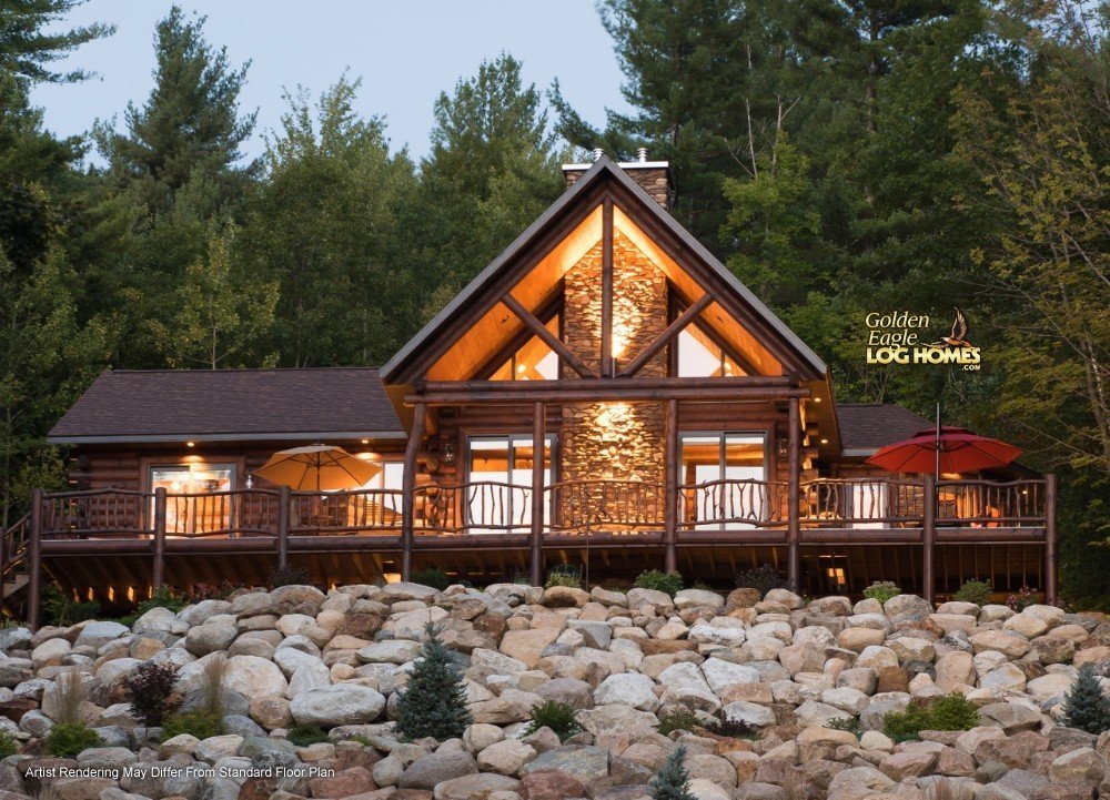 Lofted New House Floorplan Blueprints Open Concept Design