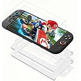 DTOL for Nintendo Switch 2 Screen Protector Tempered Glass 7.9'' [2025], 9H Hardness Anti-Scratch, Auto-Dust Removal, Bubble Free, 30s Installation, with Alignment Frame Full Coverage HD Clear 2 Pack