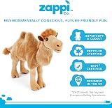 Zappi Co Plush Bactrian Camel Stuffed Animal 26cm Safari Collection view 2
