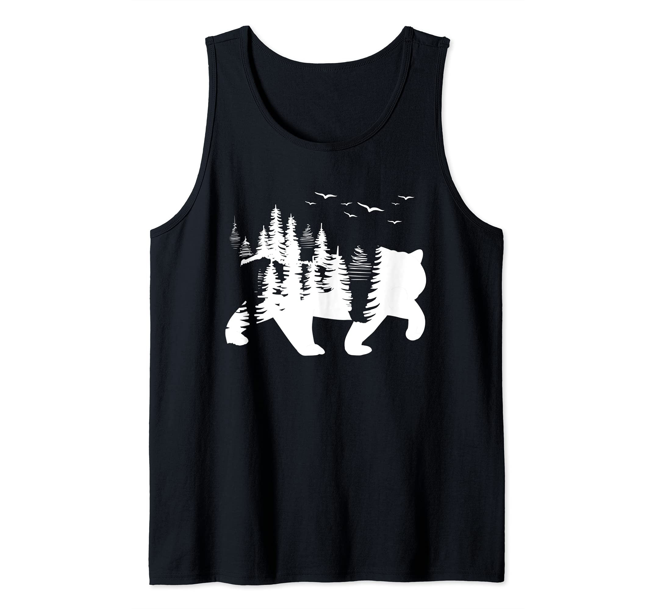 Outdoors Nature Forest Trees Wildlife Animal Brown Bear Tank Top