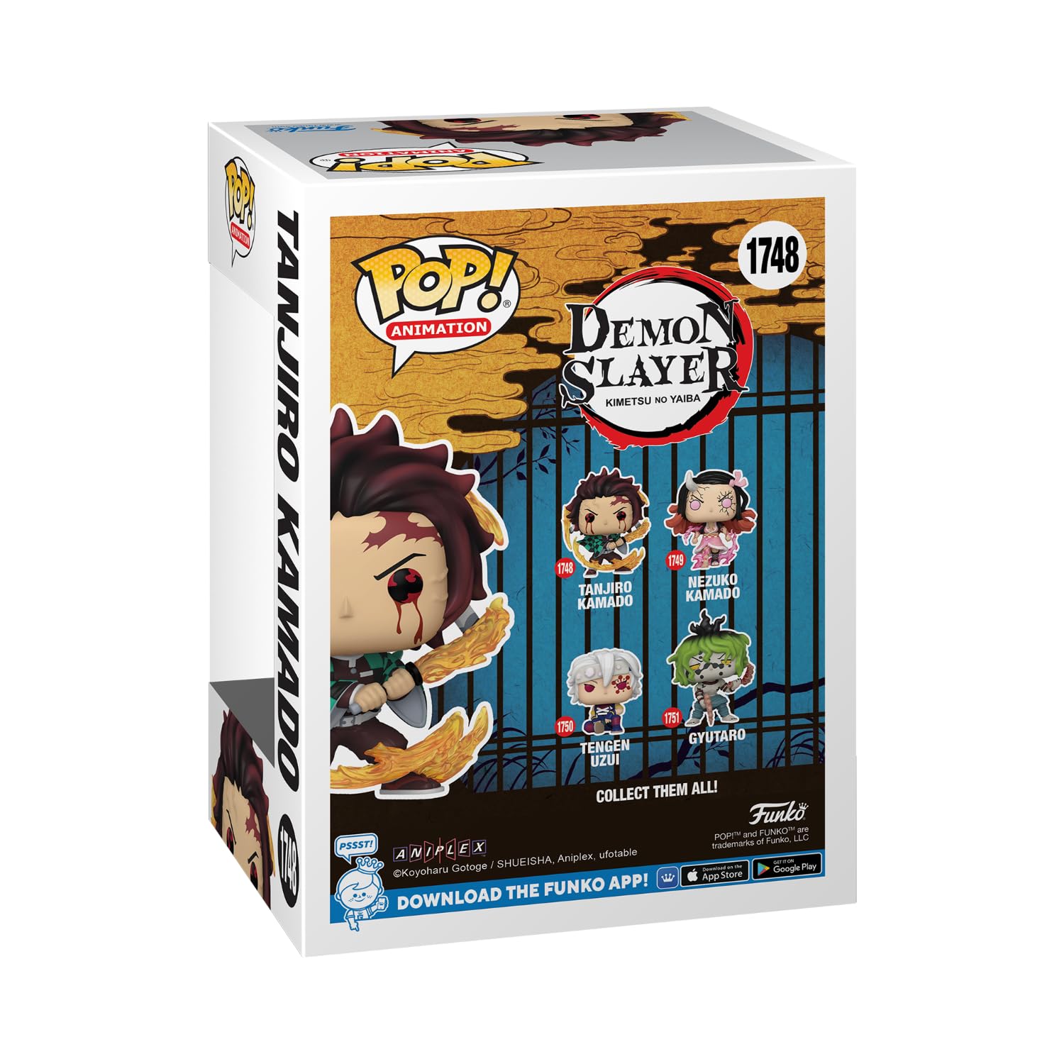 Funko Funko POP Animation: DS - Tanjiro Kamado - (Sun Breathing) - Demon Slayer - Collectable Vinyl Figure - Gift Idea - Official Merchandise - for Kids & Adults - Anime Fans - Model Figure for Collectors