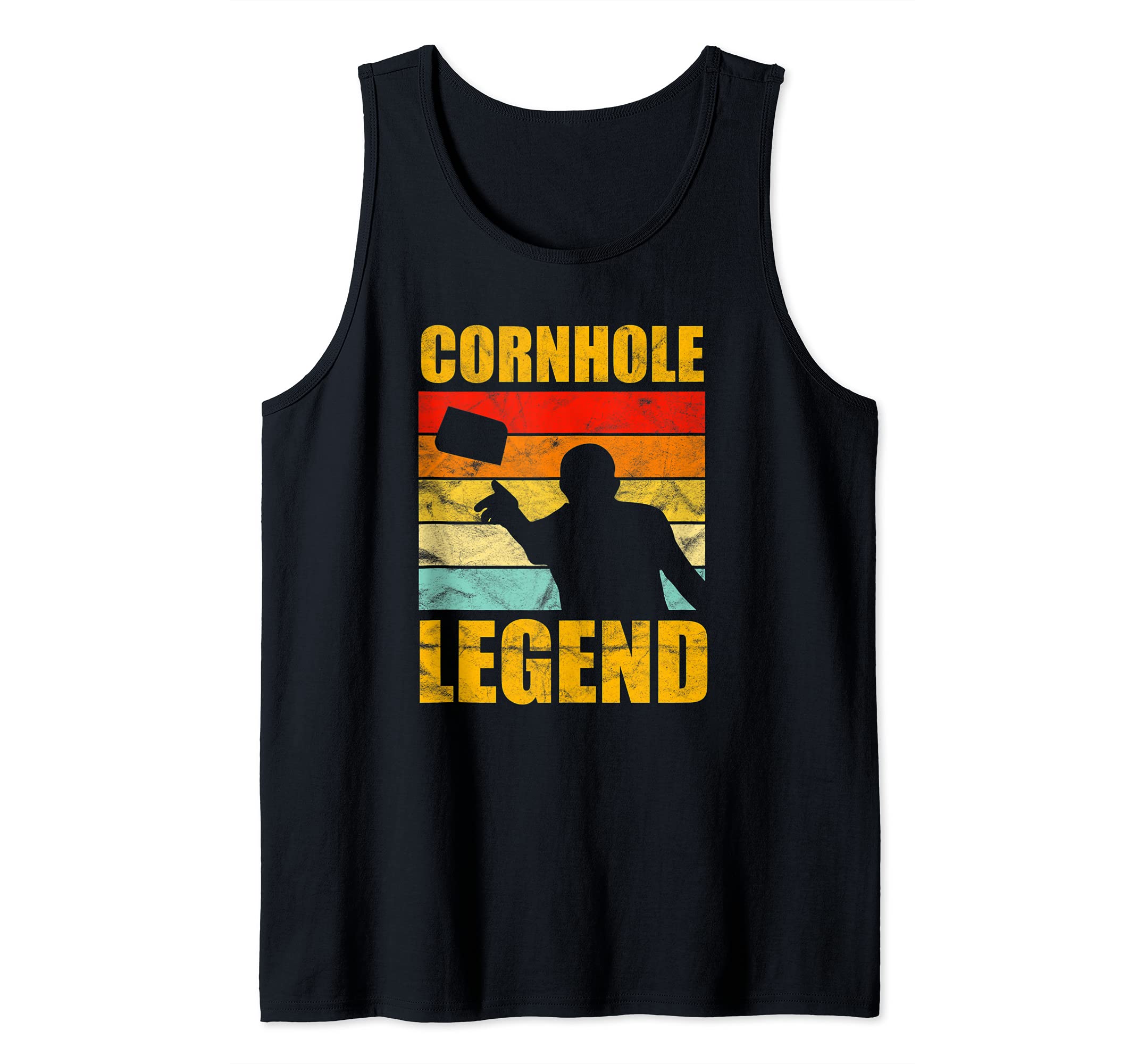 Cornhole Legend Vintage Retro Team Tournament Tank Top