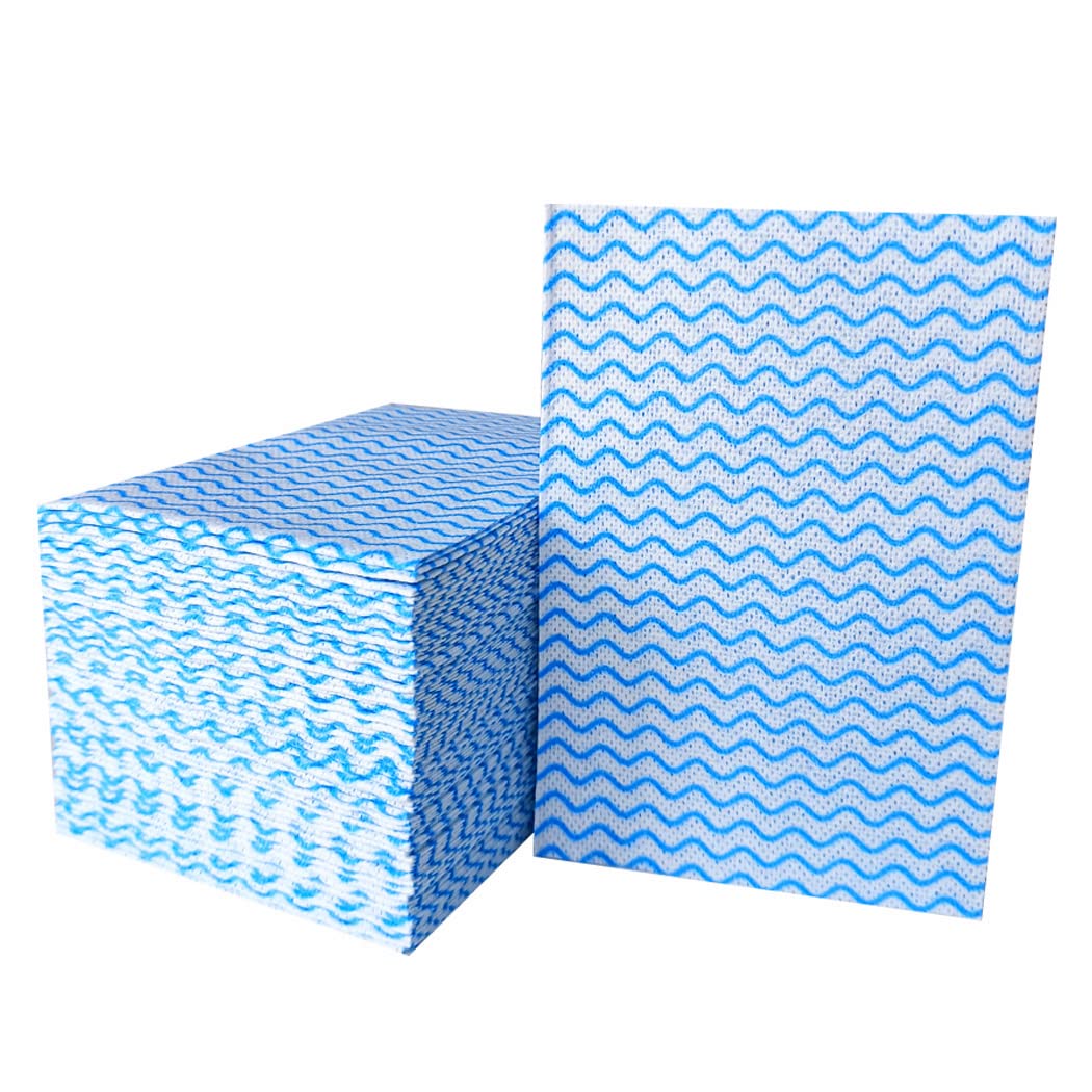 KMAKII Disposable Cleaning Cloth,Blue Cloths,Cleaning Cloth,All Purpose Cloths Disposable Kitchen Dish Cloths,7.8x11.8,Blue 200pcs