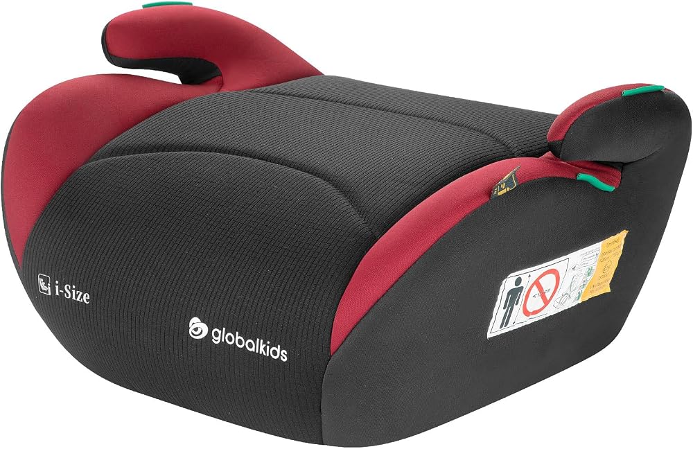globalkids I-Size Booster Car Seat Red Black 125-150cm 6-12 yrs