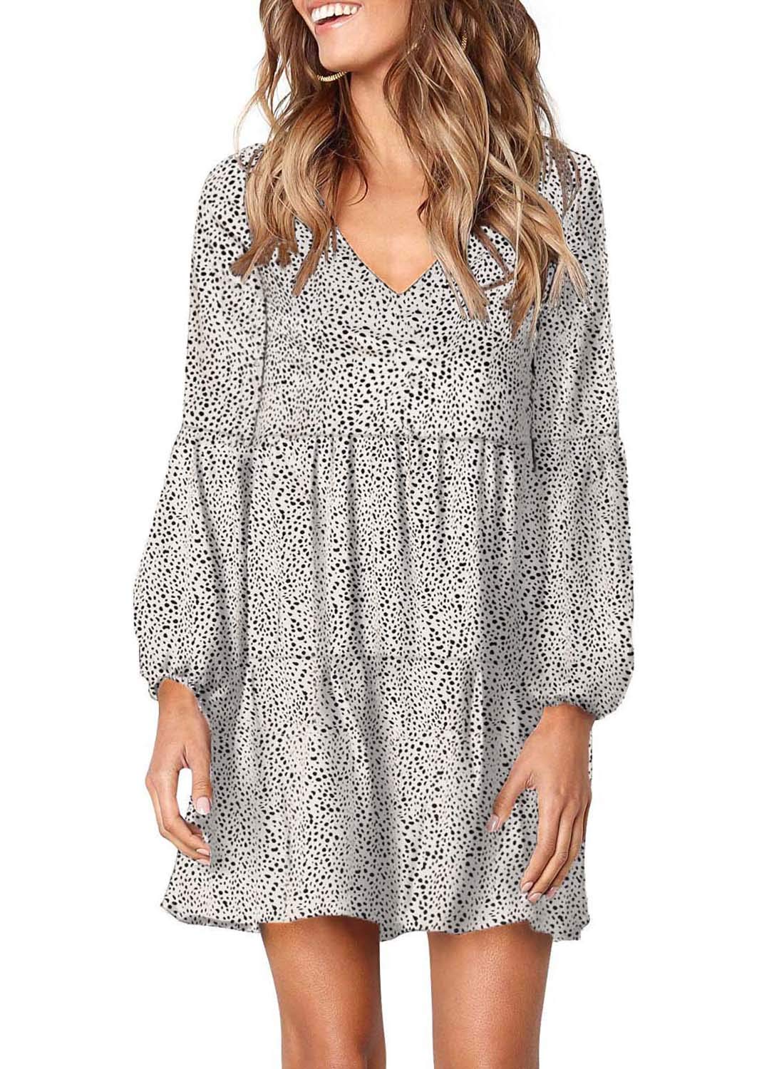 white christmas dresses Casual Tunic Dress M / Black