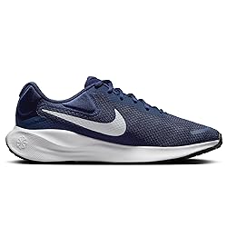 NIKE Men's Sneaker, Midnight Navy Pure Platinum