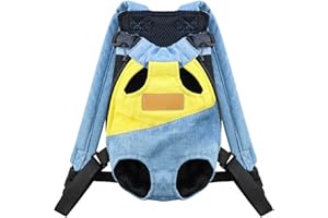 NAIHOD Pet Carrier Backpack, Adjustable Backpack Legs Out Easy-fit Chest Carrier for Medium Dogs Cats Puppies