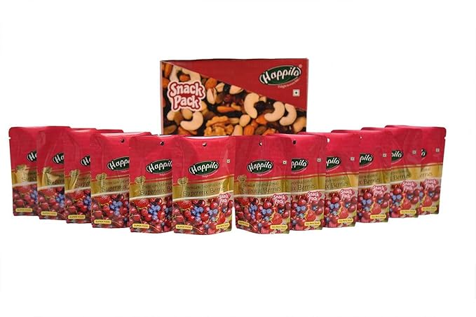 HappiloPremium International Super Mix Berries, 35g (Pack of 12)