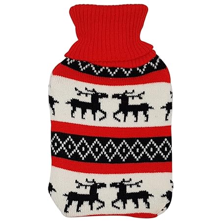 Bolsa de agua caliente con goma überbezug suave calor Botella y ...