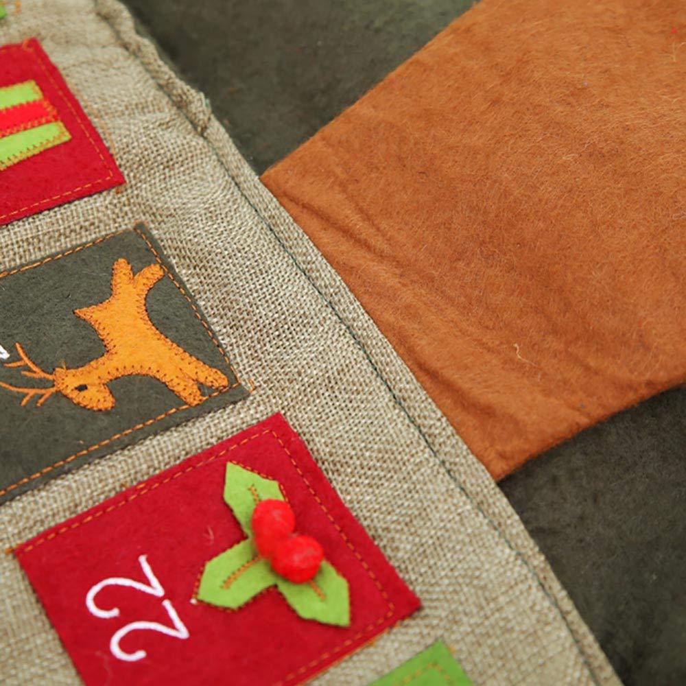 正規激安 Coohole 33 5x23 6インチ クリスマスツリー型 壁掛けカレンダー アドベントカウントダウンカレンダー B07jhwhm7t A 魅力的な Www Ichillmusic Com