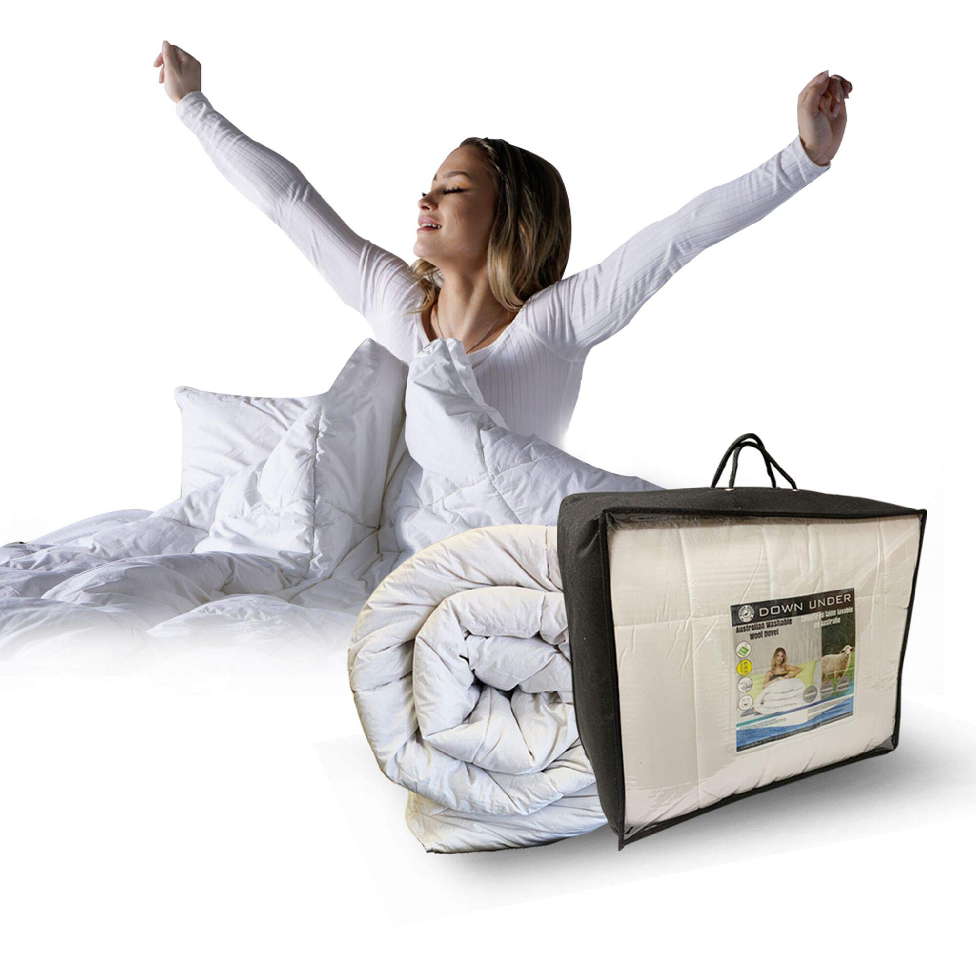 DOWN UNDER Bedding King Size Premium Australian Washable Sheepskin Wool