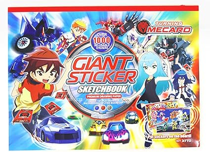 Amazon Com Turning Mecard Giant Sticker Sketchbook For