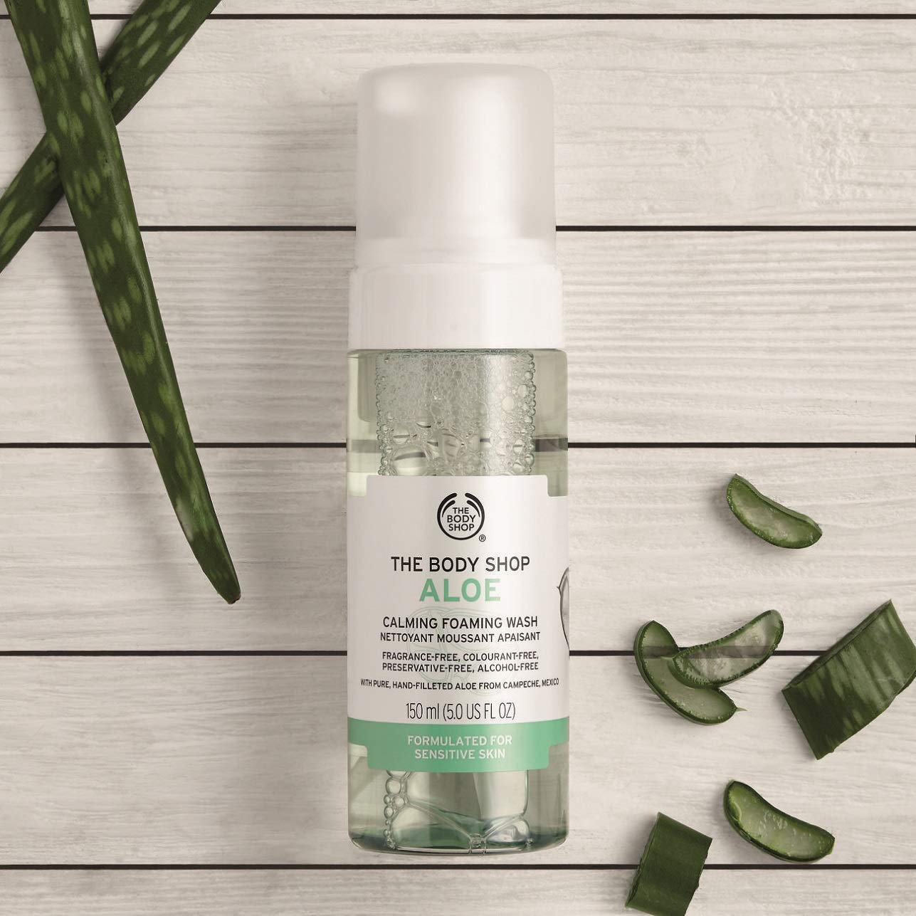 calming foaming wash aloe