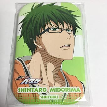 Amazon 黒子のバスケ まるかくカンバッジ6 緑間真太郎 缶バッジ 黒